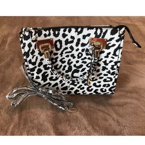 Gianni Bini Leopard Print Bag w/ Shoulder Strap